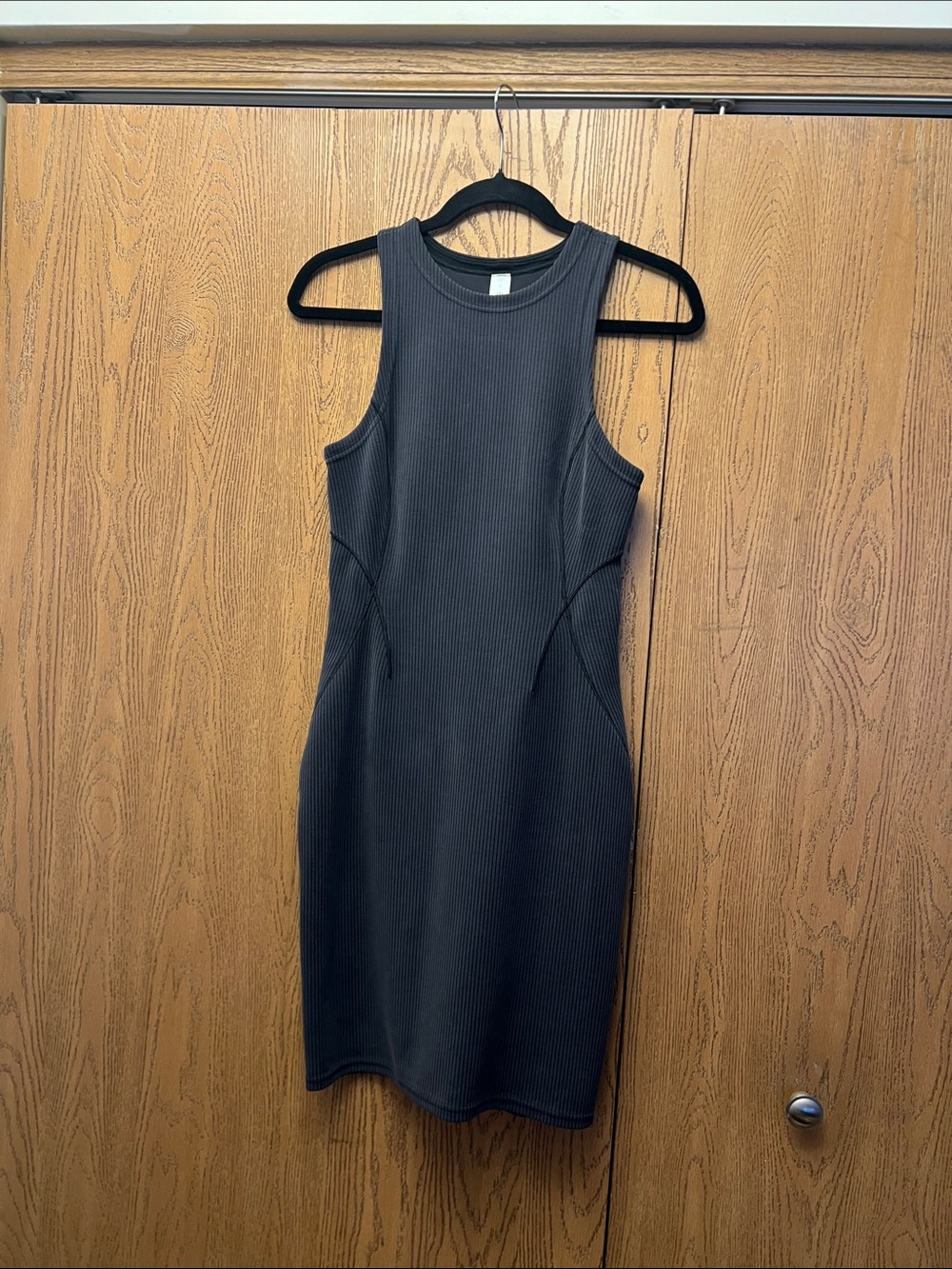 lululemon athletica Ribbed Sleeveless Midi Dress - Black